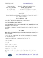 Quyết định 2519 QĐ-UBND phê duyệt điều chỉnh bổ sung kế hoạch sử dụng đất năm 2016 của thị xã Hương Trà, tỉnh Thừa Thiên Huế