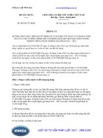 Thông tư 08 2015 TT-BXD về chính sách hỗ trợ nhà ở đối với hộ nghèo theo chuẩn nghèo giai đoạn 2011 - 2015