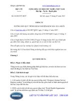 Thông tư 22 2015 TT-BYT Hướng dẫn quy trình khảo nghiệm kem xoa xua muỗi