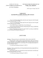 VRTS Nghi quyet cua DHCD thuong nien 2011