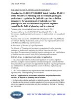 Circular No. 12 2015 TT-BKHDT guiding on professional regulation for judicial expertise activities; procedures