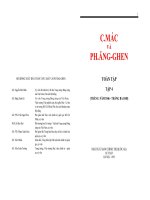C mác ph ăng ghen toàn tập tập 4 