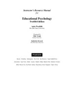 Educational psychology 12th edition woolfolk test bank 