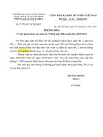 Thông báo về việc phúc khảo các môn thi TNKQ giữa học kỳ 2 năm học 2015-2016 - Phòng đào tạo - Trường Đại Học Công Nghiệp Thực Phẩm