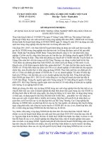 Kế hoạch 531 KH-UBND năm 2016 áp dụng sản xuất sạch hơn trong công nghiệp trên địa bàn tỉnh An Giang đến năm 2020