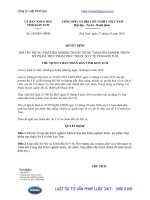 Quyết định 554 QĐ-UBND năm 2016 đổi tên Trung tâm Kiểm nghiệm thành Trung tâm Kiểm nghiệm thuốc, mỹ phẩm, thực phẩm trực thuộc Sở Y tế tỉnh Kon Tum