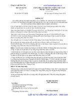 Thông tư số 03 2015 TT-BXD về lập và quản lý chi phí đầu tư xây dựng công trình thủy điện Lai Châu