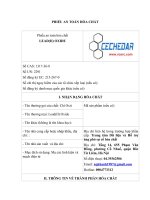 Phiếu an toàn hóa chất | Trung tâm Dữ liệu và Hỗ trợ ứng phó sự cố hóa chất Msds LeadII Oxide