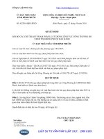 Quyết định 42 2016 QĐ-UBND bãi bỏ Chỉ thị quy phạm pháp luật trong lĩnh vực Công Thương do Ủy ban nhân dân tỉnh Bình Phước ban hành