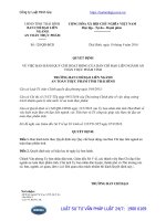 Quyết định 128 QĐ-BCĐ năm 2016 về Quy chế hoạt động của Ban Chỉ đạo liên ngành an toàn thực phẩm tỉnh Thái Bình