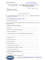 Mẫu thông báo kết quả thẩm định thiết kế cơ sở của dự án