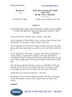 Thông tư số 02 2015 TT-BNV quy định chức danh, mã số ngạch và tiêu chuẩn nghiệp vụ chuyên môn các ngạch công chức quản lý thị trường