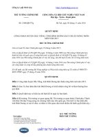 Quyết định 2108 QĐ-TTg năm 2016 công nhận huyện Dầu Tiếng, tỉnh Bình Dương đạt chuẩn nông thôn mới năm 2015 do Thủ tướng Chính phủ ban hành