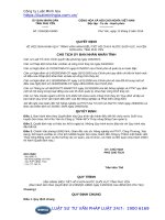 Quyết định 2165 QĐ-UBND năm 2016 về Quy trình vận hành điều tiết hồ chứa nước Suối Vực, huyện Sơn Hòa, tỉnh Phú Yên