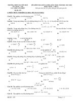 Đề kiểm tra KSCL đầu năm môn toán lớp 11 năm 20172018   THPT nguyễn huệ   mã đề 478  