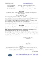 Quyết định 3352 QĐ-UBND điều chỉnh kế hoạch vốn đầu tư phát triển (nguồn vốn của tỉnh) năm 2016 do tỉnh Bình Định