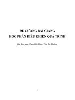 Bài giảng điều khiển quá trình 