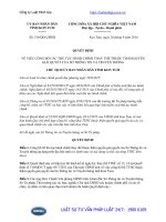 Quyết định 516 QĐ-UBND năm 2016 công bố thủ tục hành chính thay thế thuộc thẩm quyền giải quyết của Sở Thông tin và Truyền thông tỉnh Kon Tum