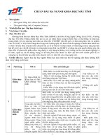 Chuẩn đầu ra Chương trình chuẩn bậc Đại học | Đại học Tôn Đức Thắng 01.KH May Tinh