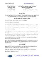 Quyết định 1441 QĐ-UBND năm 2016 phê duyệt Báo cáo kinh tế kỹ thuật xây dựng công trình Nạo vét kênh Đông Hội, xã Ninh An, huyện Hoa Lư, tỉnh Ninh Bình