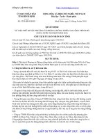 Quyết định 3253 QĐ-UBND phê duyệt Phương án Phòng chống thiên tai công trình hồ chứa nước Núi Một năm 2016 do tỉnh Bình Định ban hành