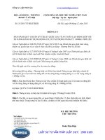 Thông tư 51 2015 TT-BLĐTBXH về an toàn lao động đối với Xe nâng hàng sử dụng động cơ, có trọng nâng từ 1.000kg trở lên