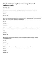 Effective human relations interpersonal and organizational applications 13th edition reece test bank 