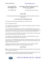 Quyết định 5136 QĐ-UBND điều chỉnh Kế hoạch sử dụng đất năm 2016 huyện Thạch Thất, thành phố Hà Nội