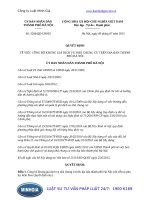 Quyết định 3206 QĐ-UBND về khung giá dịch vụ nhà chung cư trên địa bàn thành phố hà nội