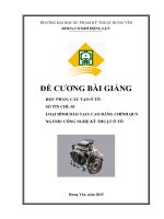 Đề cương bài giảng cấu tạo ô tô (hệ cao đẳng) 