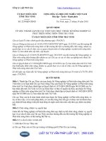 Quyết định 2239 QĐ-UBND năm 2016 về thành lập Chi cục Thủy sản trực thuộc Sở Nông nghiệp và Phát triển nông thôn tỉnh Trà Vinh