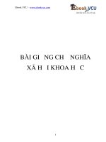Bài giảng chủ nghĩa xã hội khoa học 