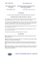 Quyết định 3701 QĐ-BVHTTDL năm 2016 về thành lập Hội đồng tuyển chọn trang phục APEC 2017 do Bộ trưởng Bộ Văn hóa, Thể thao và Du lịch ban hành