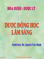 Ôn tập dược động học