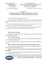 Thông tư số: 25 2012 TT-BKHCN quy định danh mục và yêu cầu kiểm soát vật liệu và thiết bị trong chu trình nhiên liệu hạt nhân năm 2012.