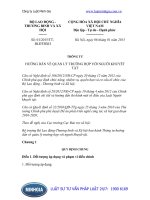 Thông tư số 01 2015 TT-BLĐTBXH hướng dẫn về quản lý trường hợp với người khuyết tật