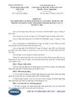 Thông tư 37 2012 TT-NHNN quy định cho vay bằng ngoại tệ của tổ chức tín dụng, chi nhánh ngân hàng nước ngoài đối với khách hàng vay là người cư trú