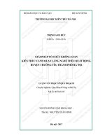 Giải pháp tổ chức không gian kiến trúc cảnh quan làng nghề thêu quất động, huyện thường tín, thành phố hà nội (tt) 