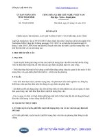 Kế hoạch 78 KH-UBND năm 2016 triển khai thi hành Luật Khí tượng thủy văn trên địa bàn tỉnh Thái Bình