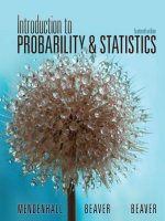 Introduction to probability and statistic 