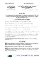 Quyết định 33 2016 QĐ-UBND bãi bỏ Quyết định 49 2012 QĐ-UBND Quy định về thanh tra lại trên địa bàn tỉnh Khánh Hòa