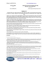 Thông tư 24 VBHN-BTC hướng dẫn thực hiện chính sách bảo hiểm về phát triển thủy sản