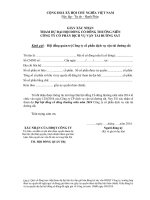 Giay uy quyen va xac nhan du Dai hoi dong co dong