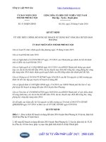 Quyết định 5118 QĐ-UBND điều chỉnh kế hoạch sử dụng đất năm 2016 huyện Đan Phượng, thành phố Hà Nội