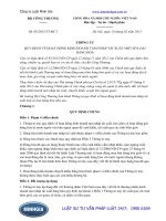 Thông tư 05 2013 TT-BCT quy định về hoạt động kinh doanh tạm nhập tái xuất một số loại hàng hóa