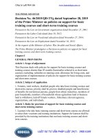 Decision No. 46 2015 QD-TTg on support for basic training courses and short-term training courses