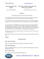 Thông tư 71 2015 TT-BTNMT quy định kỹ thuật đặt chụp ảnh viễn thám