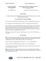 Quyết định 1415 QĐ-UBND năm 2016 phê duyệt giá khởi điểm để đấu giá quyền sử dụng đất ở tại xã Gia Sinh, huyện Gia Viễn, tỉnh Ninh Bình