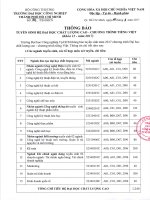 Thông báo tuyển sinh hệ đại học chất lượng cao - Chương trình tiếng Việt (năm 2017) | IUH - Trường Đại học Công nghiệp TP.HCM