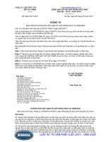 Thông tư ban hành khuôn khổ Việt Nam về hợp đồng dịch vụ đảm bảo